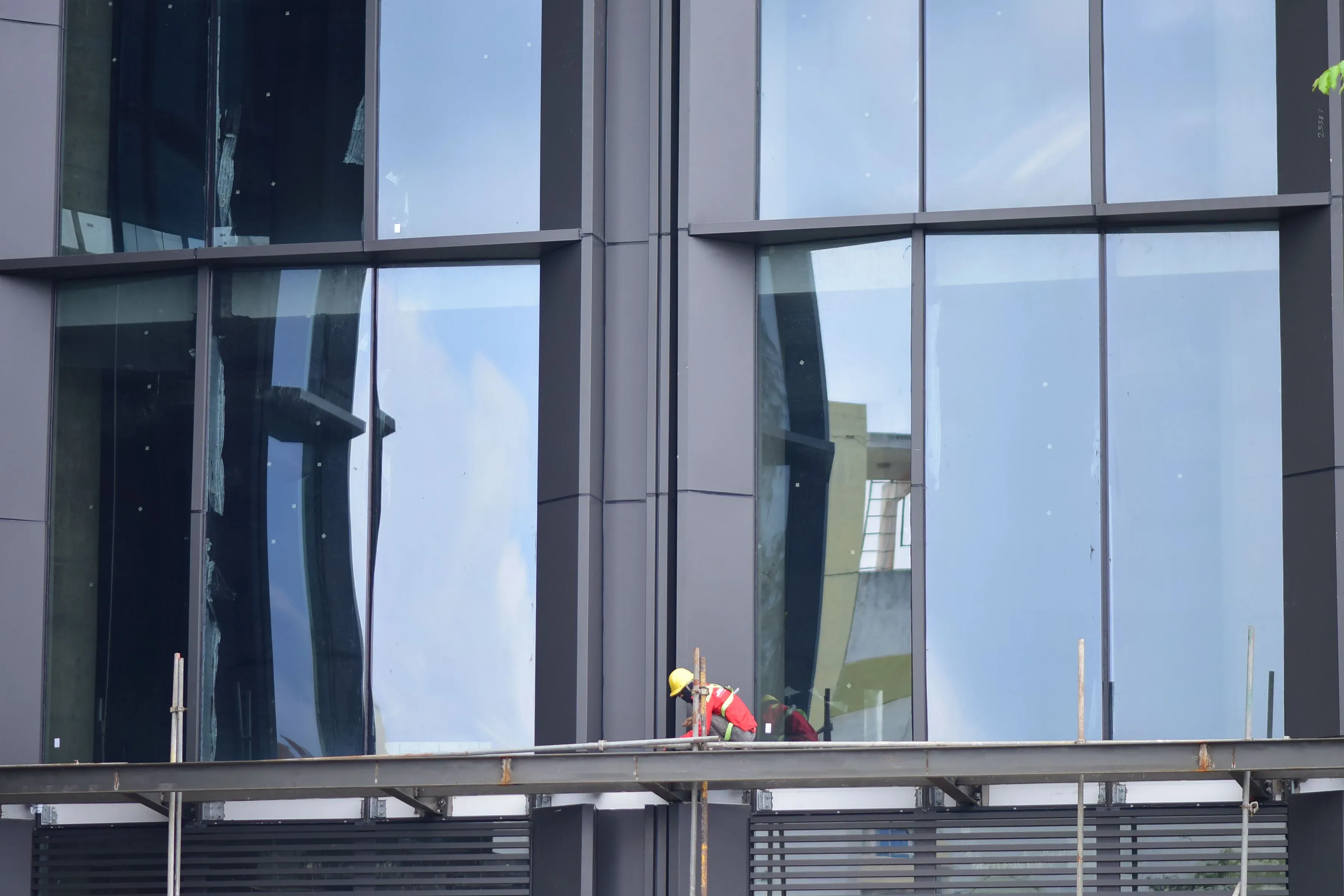 Aluminium curtain wall technical detail